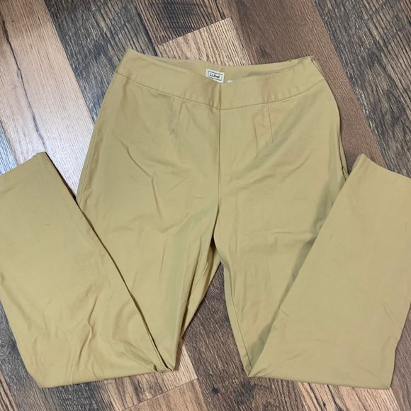 L.L.Bean  Women's size 8 Tan Side Zip Pants - Picture 1 of 6